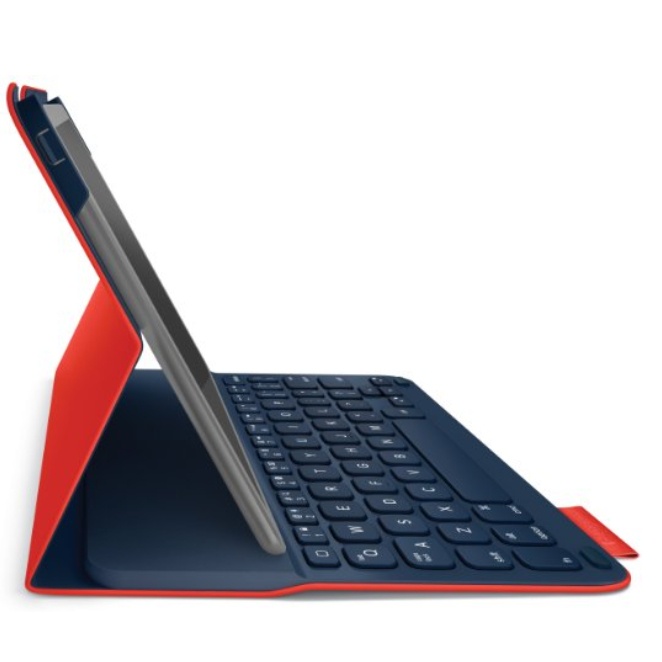 Amazon-Only $79.99 Logitech Ultrathin Keyboard Folio for iPad Air, Mars Red Orange+free shipping