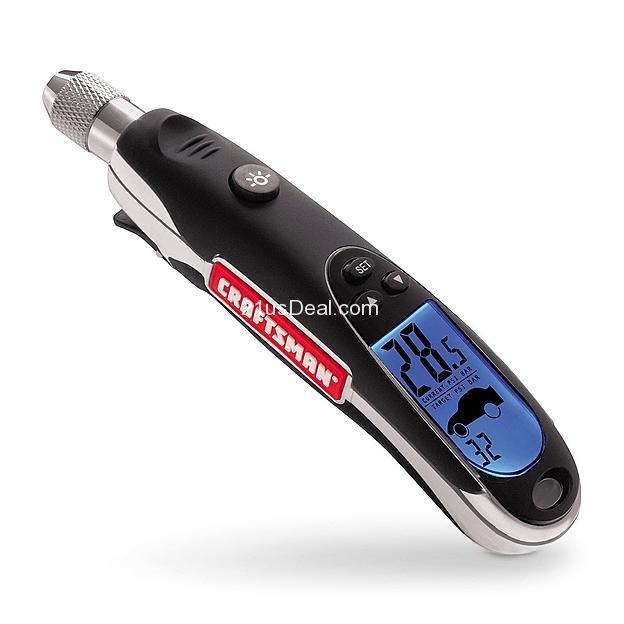 Craftsman Programmable Digital Tire Gauge, only $13.49, free pickup at local Sears Store