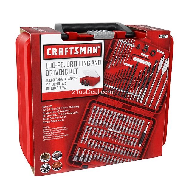 Craftsman 100-PC Accessory Kit, only $13.49