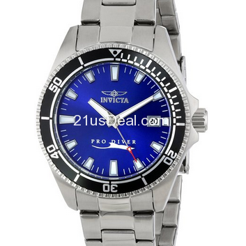新低！Invicta因維克塔 15136SYB 女士專業潛水員藍色石英腕錶 原價$495.00 只要$37.49 包郵