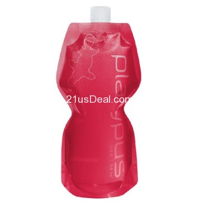 Platypus Soft Bottle with Closure Cap, Red, 1-Liter $6.71