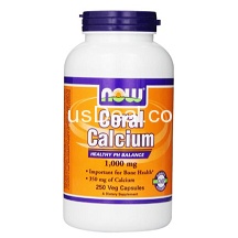 Now Foods Coral Calcium 1000mg, Veg-capsules, 250-Count $14.24+free shipping
