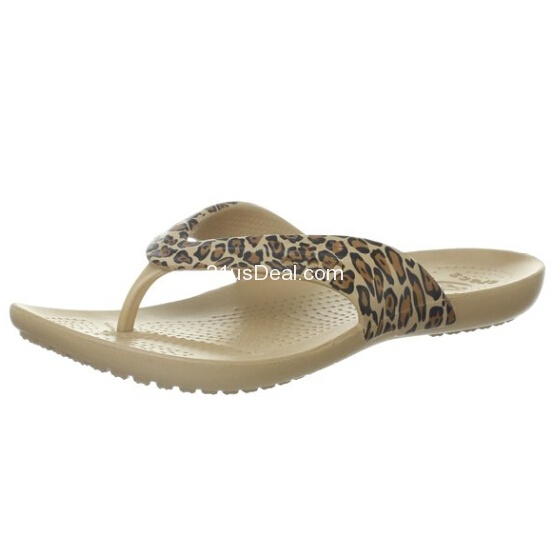 crocs Women's 14760 Kadee Leopard Sandal $14.37