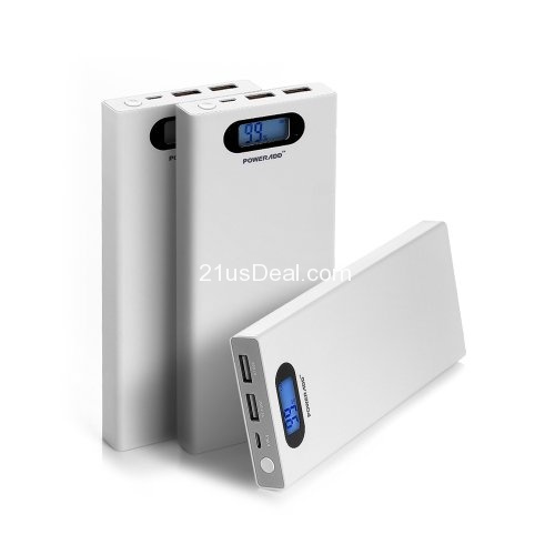 Poweradd Pilot S 12000mAh Dual USB Anti-explosion Portable Charger External Battery Power Pack With Smart LCD Display , only $21.99 after using coupon code