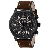 Timex Men's T49905 Expedition Rugged Field Chronograph Black Dial Brown Leather Strap Watch $29.99 FREE Shipping