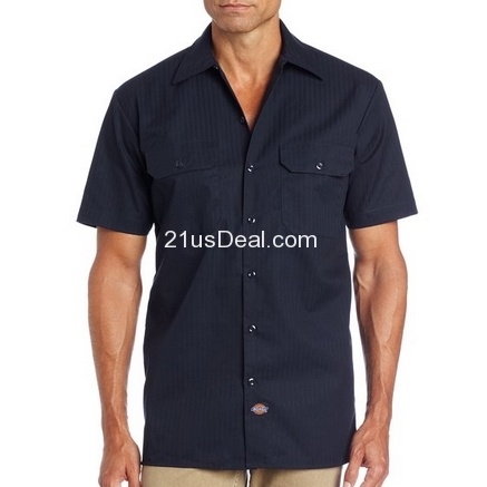 Dickies Men's Twill Stripe Work Shirt $18.4 FREE Shipping on orders over $49