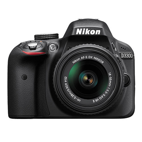 Nikon D3300 Digital SLR Camera Black + NIKKOR 18-55mm f/3.5-5.6G VR II Lens,  only $399.99, FREE Shipping