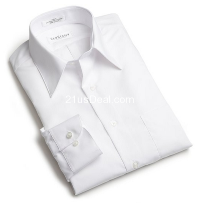 Van Heusen Men's Tall Wrinkle Free Poplin Long Sleeve Shirt  $24.00(52%off) 
