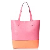 Juicy Couture橘滋彩色拼接手提包使用折扣码后$87.05 免运费