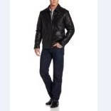 IZOD Men's Shirt Collar James Dean Leather Jacket $91.19 FREE Shipping
