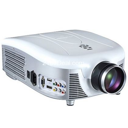 Pyle PRJD907 LED Projector 140-Inch Viewing Screen with Built-In Speakers and USB Reader $219.99(59%off)  