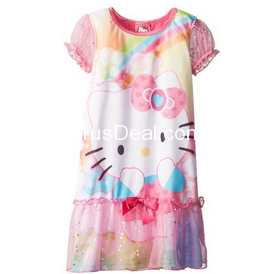 Hello Kitty Girls 2-6X Sorbet Nightgown  $13.37 (55%off)  