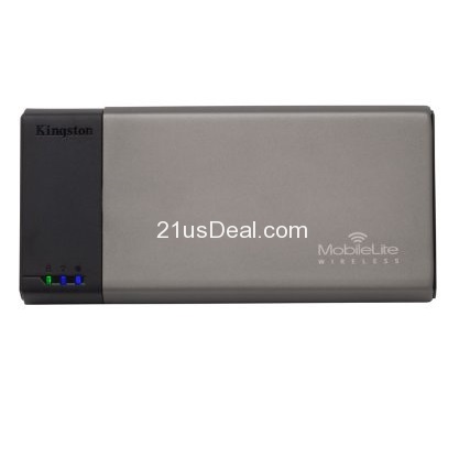 Kingston Digital MobileLite Wireless Flash Reader for Smartphones and Tablets (MLW221), only $29.99 