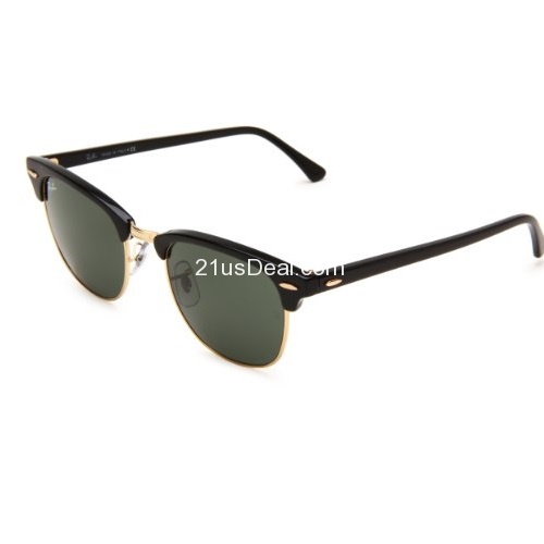 Ray-Ban 0RB3016 Square Sunglasses,Ebony & Arista Frame/Green Lens,One Size, only $71.73, free shipping