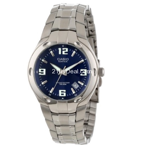 Casio Men's EF106D-2AV Edifice 10-Year-Battery Analog Bracelet Watch, only $17.06