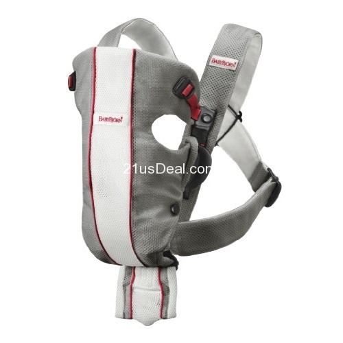 BABYBJORN Baby Carrier Original - Gray/White, Mesh, only $55.98 , free shipping