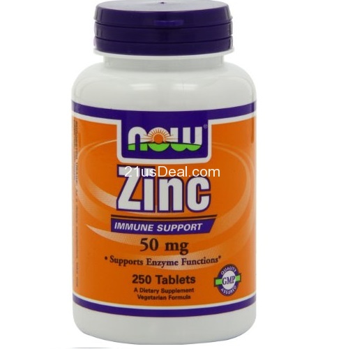 Now Foods, Zinc Gluconate 50 mg, 250 count, only  $5.22, free shipping