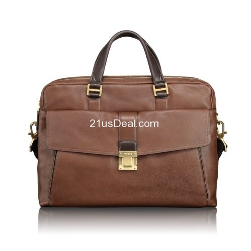 Tumi Luggage Beacon Hill Chestnut Laptop Briefcase, only $284.00, free shipping