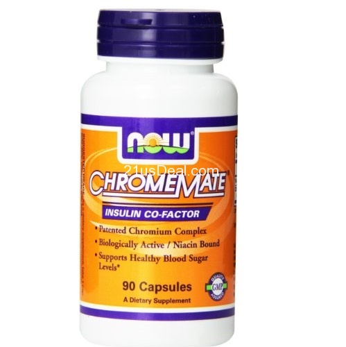 Now Foods, CHROMEMATE 200 mcg, 90 count, only $6.54, free shipping