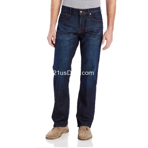 7 For All Mankind Men's Austyn Relaxed Straight-Leg Jean in Monaco Blue, only $71.97, free shipping