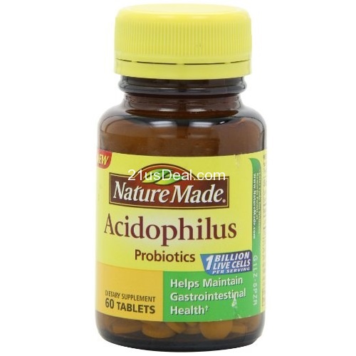 Nature Made Acidophilus Probiotics, 60 Count, only  $5.97, free shipping