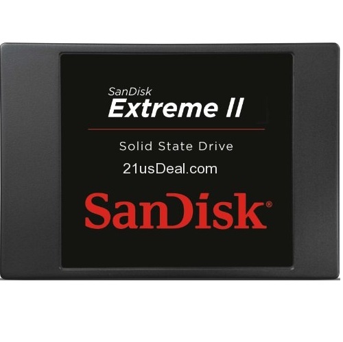 史低價！SanDisk閃迪 Extreme II至尊極速系列 SATA3 120GB 固態硬碟，原價$149.99，現僅售$69.99，免運費