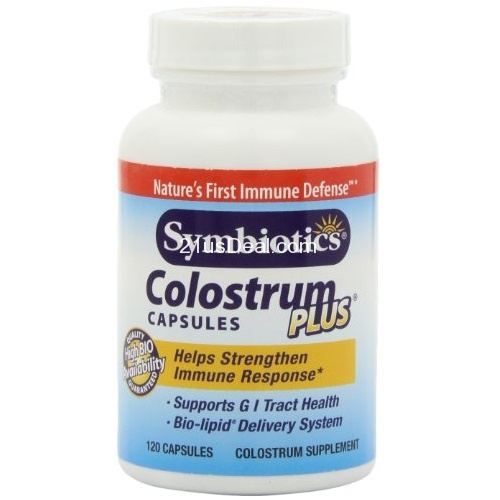 Symbiotics Colostrum Plus Capsules, 120 Count, only $15.08