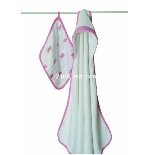 aden + anais Muslin Hooded Towel & Washcloth Set, only  $20.52