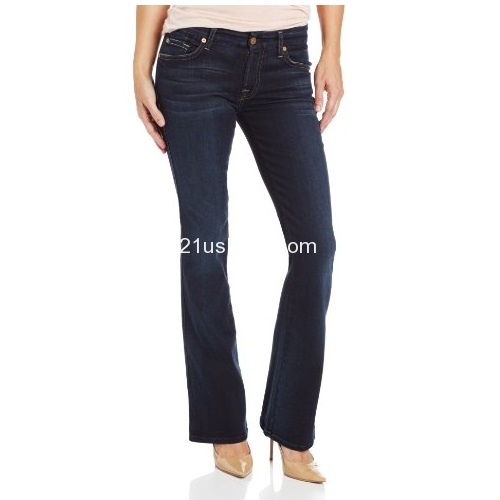 史低价！7 For All Mankind 女士修身微喇弹力牛仔裤，原价$189.00，现仅售$58.74 ，免运费。或仅售 $57.74
