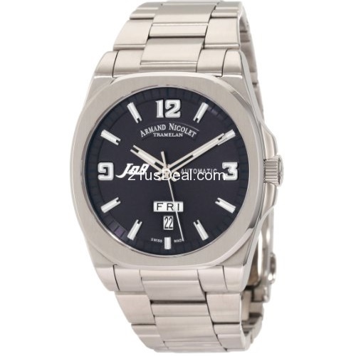 Armand Nicolet Men's 9650A-BU-M9650 J09 Casual Automatic Stainless-Steel Watch, only $1,888.05, free shipping