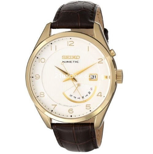 Seiko Men's SRN052 Analog Display Japanese Quartz Brown Watch, only $104.99, free shipping