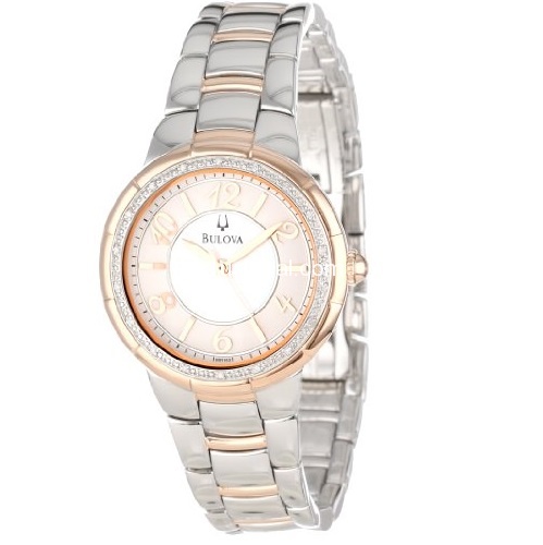 Bulova Women's 98R162 Diamond Case Watch, only $119.61, free shipping