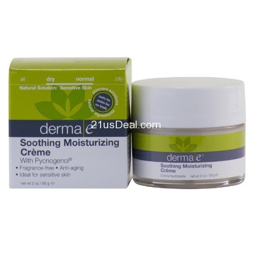 Derma e Soothing Moisturizing Creme w/anti-aging Pycnogenol - 2 oz, only $15.70, free shipping