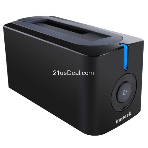 Inateck USB 3.0 Hard Drives Docking Station for 2.5 Inch & 3.5 Inch SATA HDD (SATA I / II / III) Support 4TB, Including USB 3.0 Cable and External Power Supply 12V 2A, only $27.99