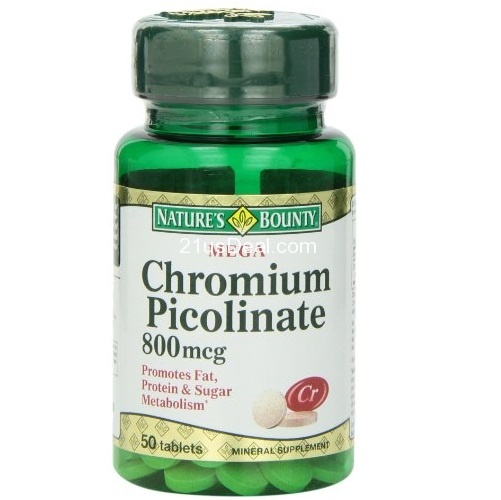 Nature's Bounty Mega Chromium Picolinate 800 Mcg., 50 Tablets, only $3.69, free shipping