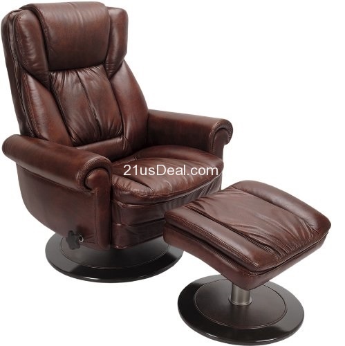 Serta CR-43503 Top Grain Leather Recliner with Ottoman, Rich Brown, only$581.13, free shipping