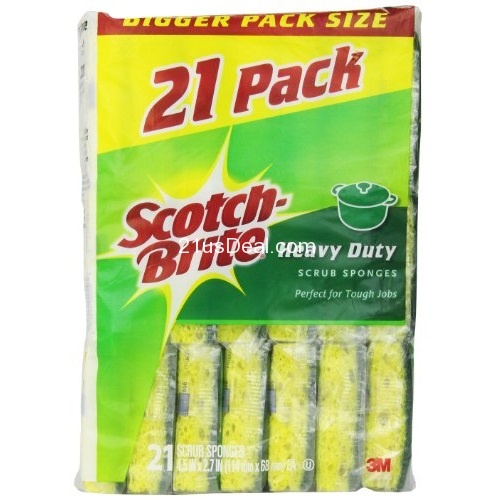 Scotch-Brite Heavy Duty Scrub Sponge, Heavy Duty, only $10.16, free shipping