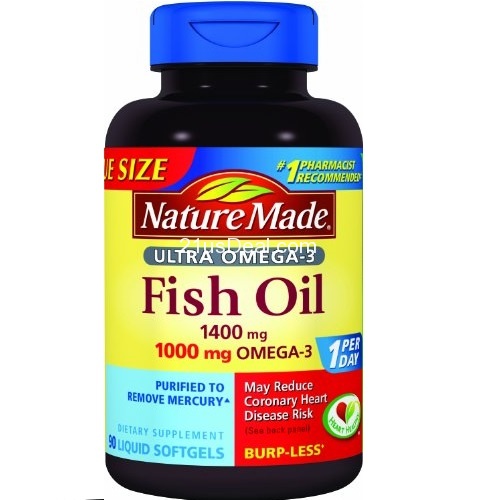 史低價！ Nature Made 萊萃美 Omega-3魚油1400mg，90粒，原價$24.99，現點擊coupon后僅售$14.18，免運費