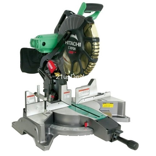 Hitachi C12FDH 15 Amp 12-Inch Dual Bevel Miter Saw with Laser, only $195.47, free shipping