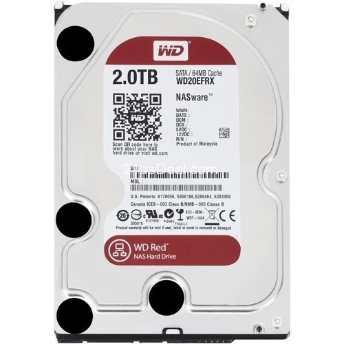 史低價！Western Digital Red 2TB NAS 3.5寸硬碟，紅色款，原價$179.99，現僅售$89.99，免運費