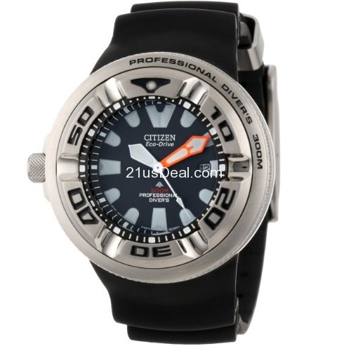 Citizen Men's BJ8050-08E Eco-Drive Professional Diver Black Sport Watch, only $199.99, free shipping