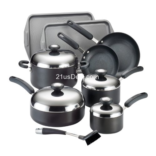 Circulon Total Hard Anodized Nonstick 13-Piece Cookware Set, only $139.99, free shipping