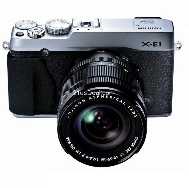 Fujifilm X-E1 16.3 MP Compact System Digital Camera with 2.8-Inch LCD and 18-55mm Lens (Black), only  $699.00, free shipping