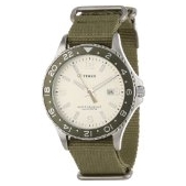 Timex Men's T2P035KW Ameritus Sport Parchment Vertical Brushed Dial, Olive Green Nylon Slip Thru Strap Watch $33.59 FREE Shipping on orders over $49