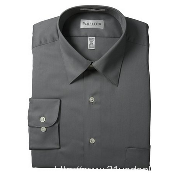 Van Heusen Men's Wrinkle Free Lux Sateen Long Sleeve Shirt  $19.99 (55%off)