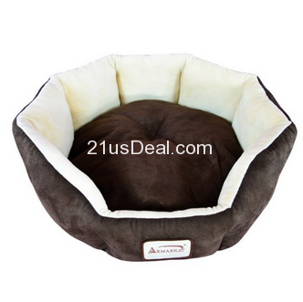 Armarkat C01HKF/MH Cozy Pet Bed 20-Inch Diameter, Mocha Beige  $18.14 (35%off)