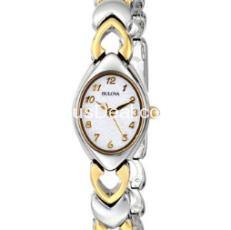 Bulova寶路華(Bulova) 98V02女式時尚珍珠母貝石英手鐲式腕錶  原價$165.00  現特價只要$92.06(44%off)包郵