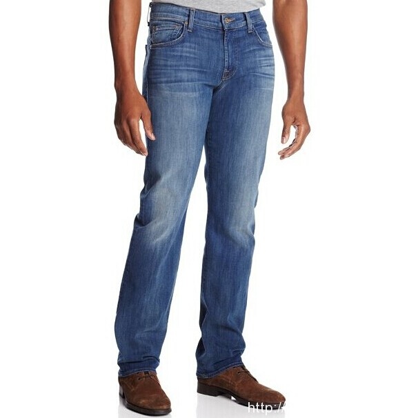 7 For All Mankind Men's Carsen Straight Leg Luxe Performance Jean in Pale Ale $60.75 FREE Shipping 