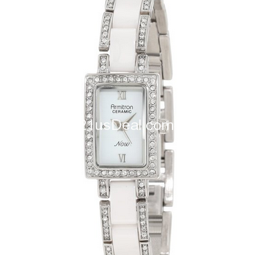 Armitron Women's 753955WTSV Swarovski Crystal-Accented Watch   $29.99  (57%off)
