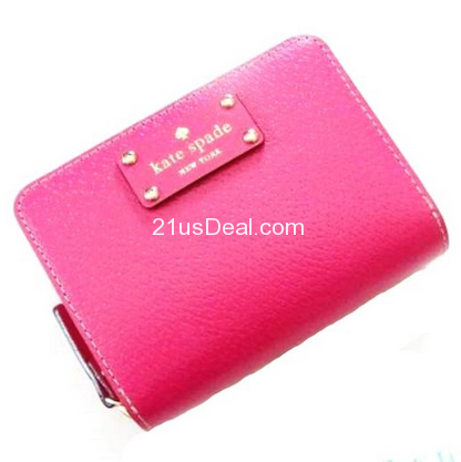 Kate Spade Wellesley Cara Medium French Wallet Deep Pink  $112.00(37%off)